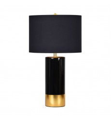  The Tuxedo LPT631 Black Gold Table Lamp - Renwil