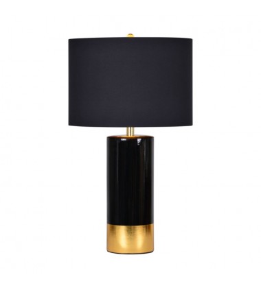  The Tuxedo LPT631 Black Gold Table Lamp - Renwil