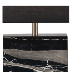  Rydell LPT889 Black white marble Table lamp - Renwil
