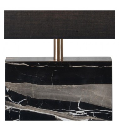  Rydell LPT889 Black white marble Table lamp - Renwil
