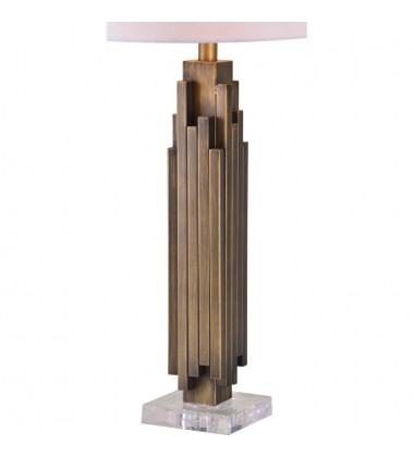  Gabriel LPT982 Antique Brass Clear Table Lamp - Renwil