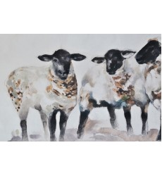  Moutons OL1982 Hand Painted Canvas - Renwil