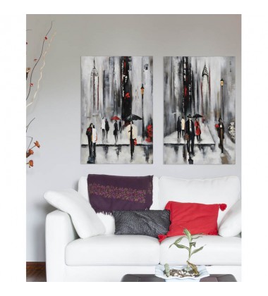  Bustling City I OL590 Canvas - Renwil