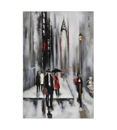  Bustling City Ii OL591 Hand Painted Canvas - Renwil