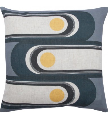  Fatima PWFL1056 LinenVelvet piping Square Pillow - Renwil