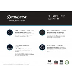 Serta Beautyrest Diamond Hybrid 2 Carat Tight Top Firm King Size (800016102-1060)