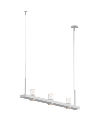  Intervals® 4' Linear LED Pendant with Clear w/Cone Uplight Trim (20QWL04B)