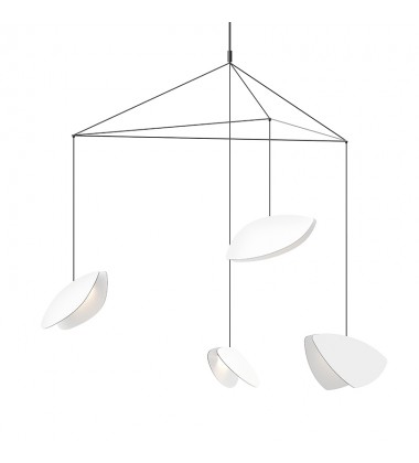  4-Light Large LED Pendant- (2904.25W) -Sonneman