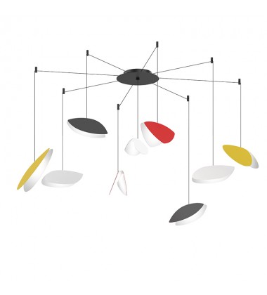  9-Light Swag LED Pendant- (2905.25M) -Sonneman