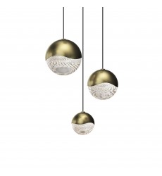  3-Light Round Assorted LED Pendant- (2914.14-AST) -Sonneman