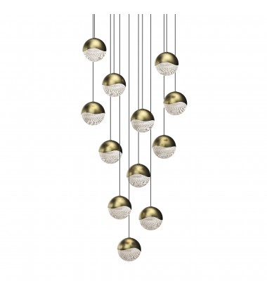  12-Light Round Large LED Pendant- (2917.14-LRG) -Sonneman