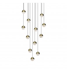  12-Light Round Small LED Pendant- (2917.14-SML) -Sonneman