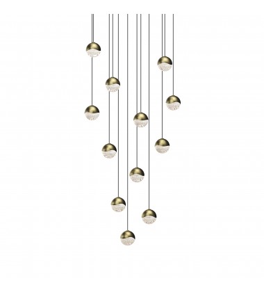  12-Light Round Small LED Pendant- (2917.14-SML) -Sonneman