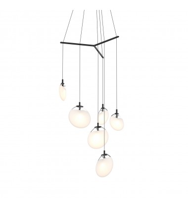  6-Light Tri-Spreader LED Pendant- (2996.25W) -Sonneman