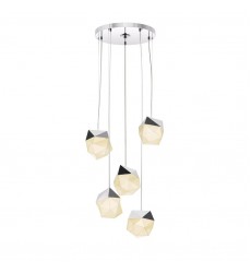  Facets™ 5-Light Round Small LED Pendant (3005.01-SML)
