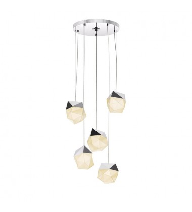  Facets™ 5-Light Round Small LED Pendant (3005.01-SML)