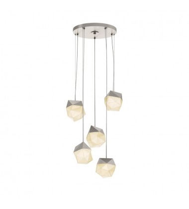  Facets™ 5-Light Round Small LED Pendant (3005.13-SML)