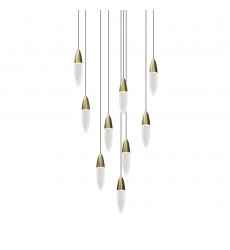 9-Light Round Pendant- (4163.38) -Sonneman  9-Light Round Pendant- (4163.38) -Sonneman