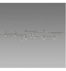  Suspenders® 4-Tier Gallery Matrix with Etched Chiclet Luminaire Combo (SLS0002-SC02)