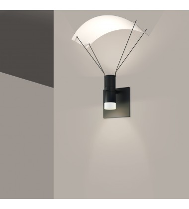 Standard Single Sconce w/ Bar-Mounted Duplex Cylinders w/Glass Drum Diffuser & Parachute Reflector- (SLS0212) -Sonneman  Standard Single Sconce w/ Bar-Mounted Duplex Cylinders w/Glass Drum Diffuser & Parachute Reflector- (SLS0212) -Sonneman