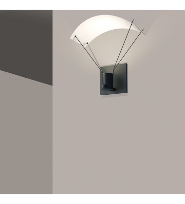 Standard Single Sconce with Bar-Mounted Single Cylinder w/Parachute Reflector- (SLS0213) -Sonneman  Standard Single Sconce with Bar-Mounted Single Cylinder w/Parachute Reflector- (SLS0213) -Sonneman