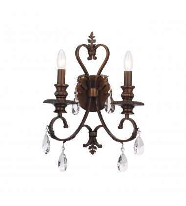  StarFire Crystal 5702WSCB Wall Sconce