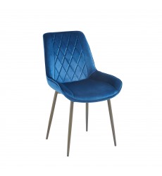  Blue Velvet Chair with Gold legs(WV-C0862BG)