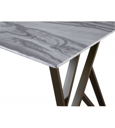  Tempered Glass Rectangle Dining Table(WV-D326G63X35)
