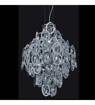  6 Light crystal chandelier (E12) candelabra 40w (1107C6)