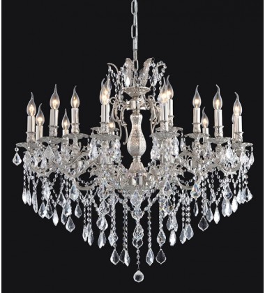  18 Light crystal chandelier (E12) candelabra 40w (1125C18)