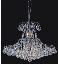  8 Light crystal chandelier (E12) candelabra 40w (1126C8)