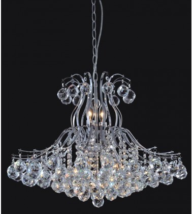  8 Light crystal chandelier (E12) candelabra 40w (1126C8)