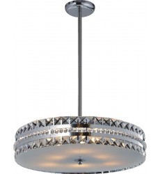  6 Light crystal pendant with diffuser (G9) 2 pin 40w (1156C6)