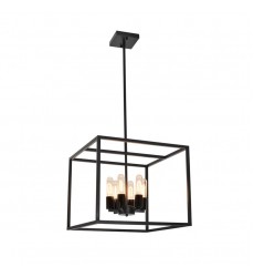 6 Light square pendant (E12) (1167C6) 6 Light square pendant (E12) (1167C6)