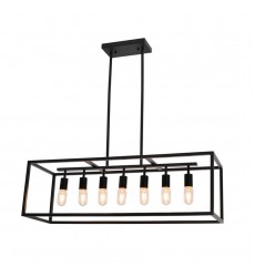 7 Light rectangular chandelier (E26) (1168C7) 7 Light rectangular chandelier (E26) (1168C7)