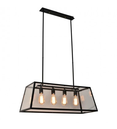  4 Light chandelier with glass shade (E26) (1171C4)