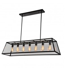 7 Light chandelier with glass shade (E26) (1171C7) 7 Light chandelier with glass shade (E26) (1171C7)