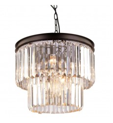  9 Light crystal chandelier black (E12) (1175C9)