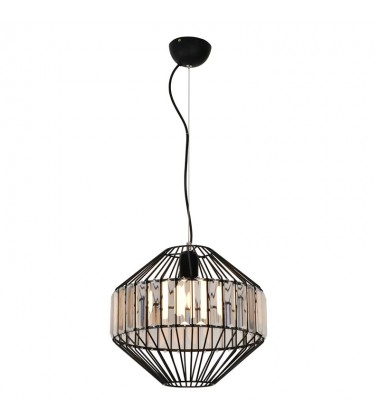  1 Light pendant with crystal black (E26) (1179C)