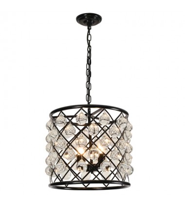 4 Light glass ball pendant black finish (E12) (1185C4) 4 Light glass ball pendant black finish (E12) (1185C4)