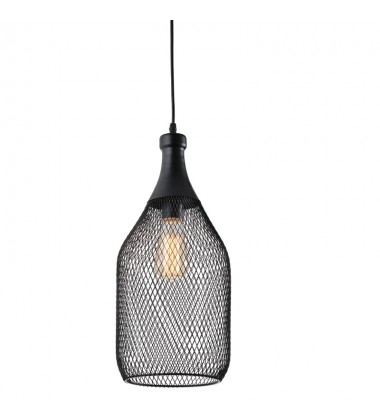  1 Light black wire mesh pendant (E26) (1189C)