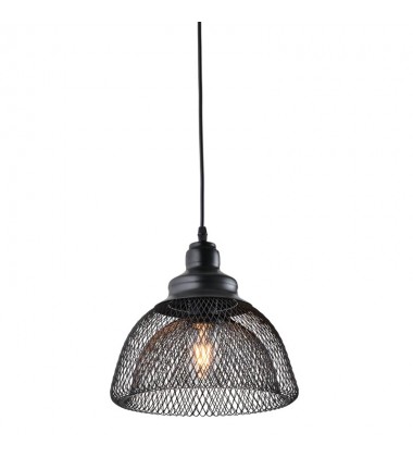  1 Light black double wire mesh pendant - small (E26) (1196C-S)