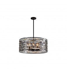  8 Light crystal chandelier black (E26) (1198C8)