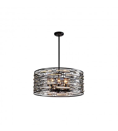 8 Light crystal chandelier black (E26) (1198C8) 8 Light crystal chandelier black (E26) (1198C8)