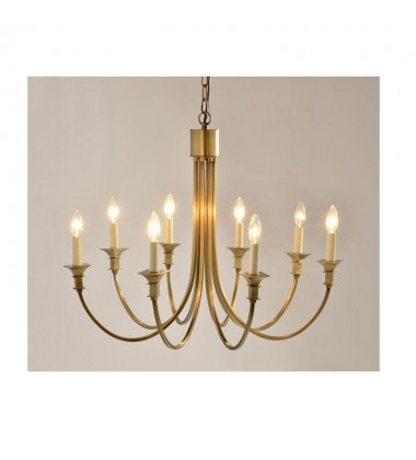 8 Light chandelier (E12) Gold (1216C8) 8 Light chandelier (E12) Gold (1216C8)