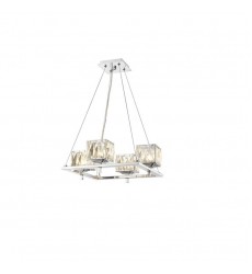  4 Light cube crystal chandelier (G9) (1222C4)