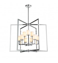 9 Light chandelier with glass shade (G9) (1223C9) 9 Light chandelier with glass shade (G9) (1223C9)