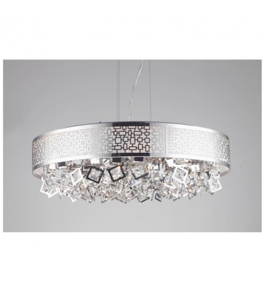 6 Light crystal chandelier stainless steel (G9) (1225C6) 6 Light crystal chandelier stainless steel (G9) (1225C6)