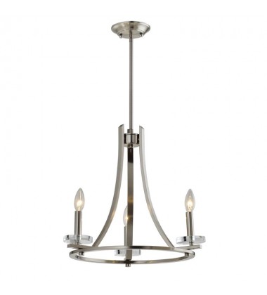  3 Light chandelier with crystal bobeche (E12) (1228C3)