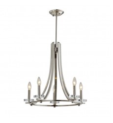  5 Light chandelier with crystal bobeche (E12) (1228C5)